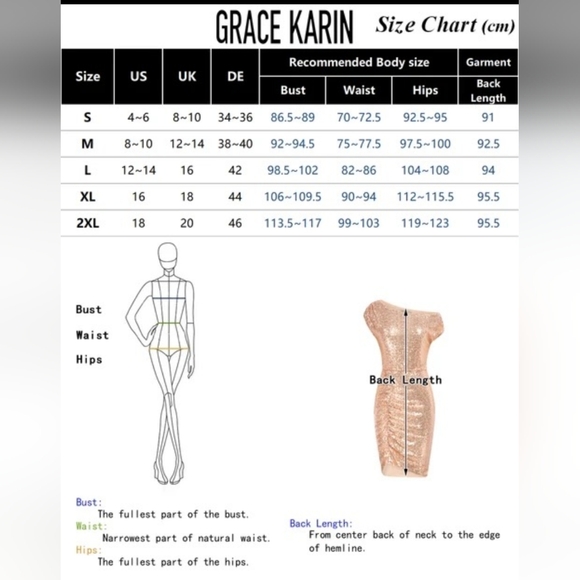 NWT Grace Karin Sequin Off shoulder Ruched Champagne Dress Size M Medium - Picture 5 of 8